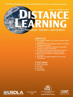 cover image of Distance Learning, Volume 14, Number 2